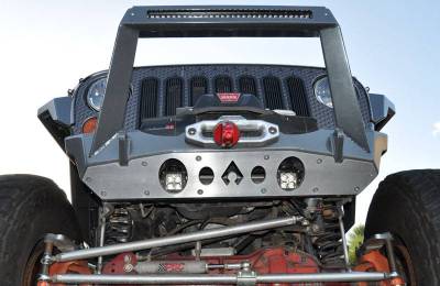 Artec Industries - Artec Jeep JK Front Bumper Rock Guard 07-18 Wrangler JK Aluminum - Image 5