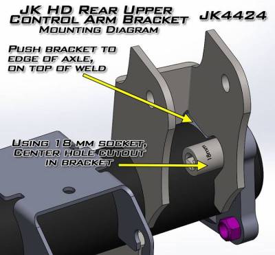 Artec Industries - Artec JK HD Rear Axle UCA Brackets Pair - Image 3