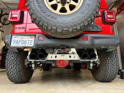Artec Industries - Artec JLU Magnaflow Muffler and Tip Skid - 4 Door 392 Hemi Aluminum - Image 3