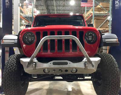 Artec Industries - Artec NightHawk Jeep JL Front Bumper W/Mid Tube Stinger Bare - Image 2