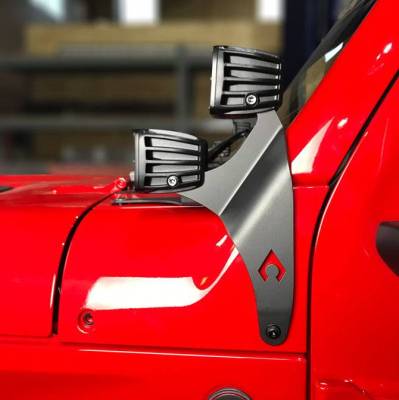 Artec Industries - Artec JL A-Pillar Dual LED Cube Light Mount - JL 392 / JT Mojave - Image 3