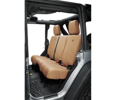 Bestop - Bestop Seat Covers - Jeep '07, '13-18 Wrangler JK 4-Door; Rear (Tan) - Image 1