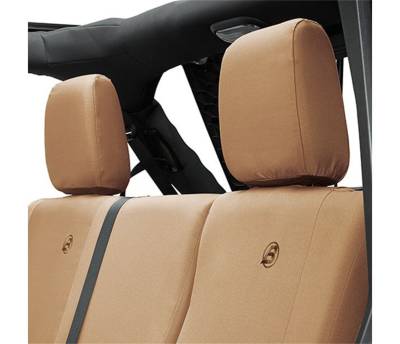 Bestop - Bestop Seat Covers - Jeep '07, '13-18 Wrangler JK 4-Door; Rear (Tan) - Image 2