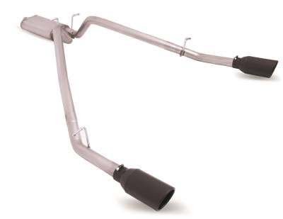 Gibson Performance - Gibson Performance 66570B Black Elite Cat-Back Dual Split Exhaust System - Image 1