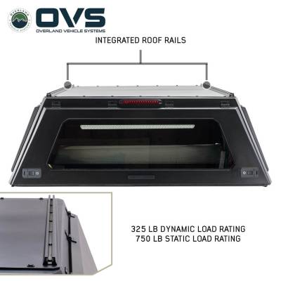 Overland Vehicle Systems - Expedition - Truck Cap W/Full Wing Doors, Front and Rear Windows & 3rd Brake Light - Image 4