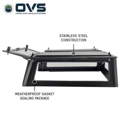 Overland Vehicle Systems - Expedition - Truck Cap W/Full Wing Doors, Front and Rear Windows & 3rd Brake Light - Image 5