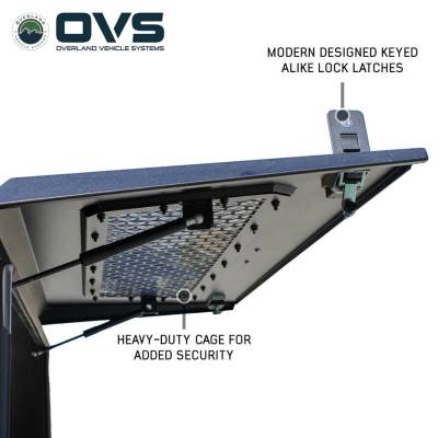 Overland Vehicle Systems - Expedition - Truck Cap W/Full Wing Doors, Front and Rear Windows & 3rd Brake Light - Image 8