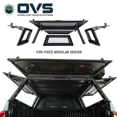 Overland Vehicle Systems - Expedition - Truck Cap W/Full Wing Window Doors, Front and Rear Windows & 3rd Brake Light - Image 5