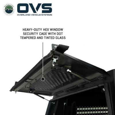 Overland Vehicle Systems - Expedition - Truck Cap W/Full Wing Window Doors, Front and Rear Windows & 3rd Brake Light - Image 13