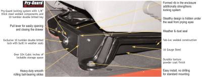 Tuffy Security Products - Tuffy Security Products 247-01 Underseat Drawer - Image 4