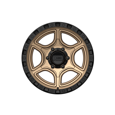 XD SERIES WHEELS - 18 x 8.5 XD  PORTAL SATIN BRONZE W/ SATIN BLACK LIP - 6X5.5 - 4.75" BS - Image 4