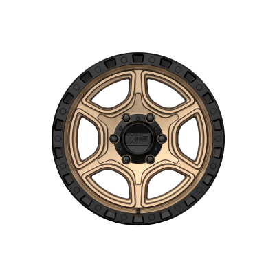 XD SERIES WHEELS - 18 x 8.5 XD  PORTAL SATIN BRONZE W/ SATIN BLACK LIP - 6X5.5 - 5.46" BS - Image 4