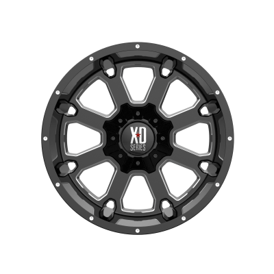 XD SERIES WHEELS - 20 x 12 XD  BUCK 25 GLOSS BLACK MILLED - 6X135/5.5 - 4.77" BS - Image 4