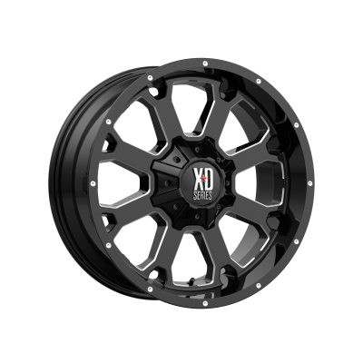 XD SERIES WHEELS - 20 x 9 XD  BUCK 25 GLOSS BLACK MILLED - 6X135/5.5 - 5" BS - Image 2