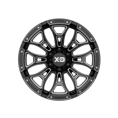 XD SERIES WHEELS - 20 x 10 XD  BONEYARD GLOSS BLACK MILLED - 6X5.5 - 4.79" BS - Image 4