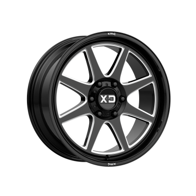 XD SERIES WHEELS - 20 x 9 XD  PIKE GLOSS BLACK MILLED - 6X4.5 - 5.71" BS - Image 2