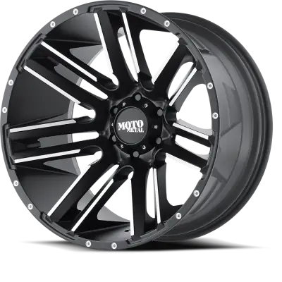 MOTO METAL - 20X10 MO978 RAZOR SATIN BLACK MACHINED 6X135 - Image 1