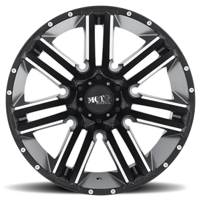 MOTO METAL - 20X10 MO978 RAZOR SATIN BLACK MACHINED 6X135 - Image 2