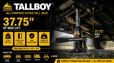Bulldog Winch - Bulldog 6Ton TallBoy 15pc Off Road Jack Kit - Image 1