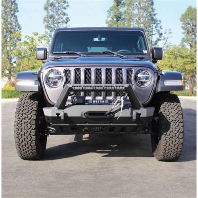 Westin - Westin 59-80085 WJ2 Stubby Front Bumper w/LED Light Bar Mount - Image 9