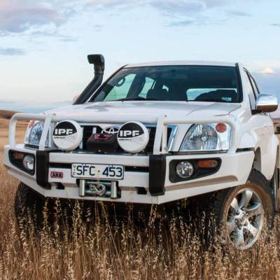 ARB 4x4 Accessories - ARB Winchbar Black Landcruiser/Prado 120 - 2003-2009 W/Flare - Image 1
