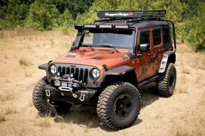 Rugged Ridge - Rugged Ridge 11640.10 Flat Pocket Fender Flare Set - Image 3