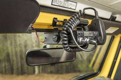 Rugged Ridge - Rugged Ridge 13551.08 CB Radio Windshield Mount Bracket - Image 4