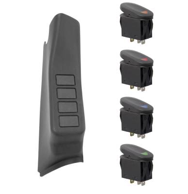 Rugged Ridge - Rugged Ridge 17235.97 A Pillar Switch Pod Kit - Image 1
