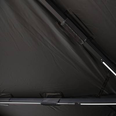 Overland Vehicle Systems - XD Nomadic 270 - Awning W/Lights and Black Out , Driver Side, Black Body, Black Trim and Black Travel Cover Overland Vehicle Systems - Image 3