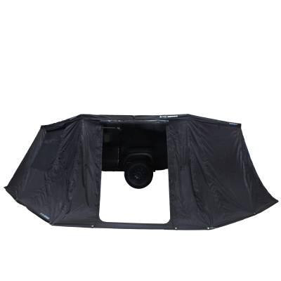 Overland Vehicle Systems - XD Nomadic 270 - Awning Wall 1 W/Black Out, Driver Side, Black Body, Black Trim W/Storage Bag Overland Vehicle Systems - Image 4