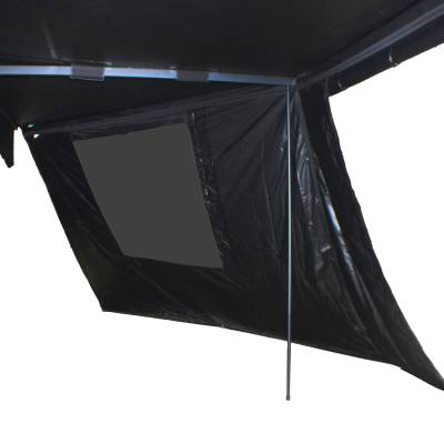 Overland Vehicle Systems - XD Nomadic 270 - Awning Wall 1 W/Black Out, Passenger Side, Black Body, Black Trim W/Storage Bag Overland Vehicle Systems - Image 5