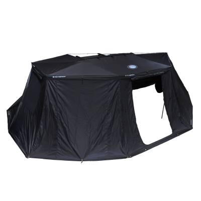 Overland Vehicle Systems - XD Nomadic 270 - Awning Wall 2 W/Black Out, Passenger Side, Black Body, Black Trim W/Storage Bag Overland Vehicle Systems - Image 2