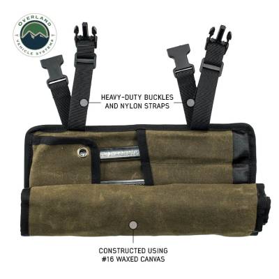 Overland Vehicle Systems - Small Wrench Tool Roll (12 Slot) Number 16 Waxed Canvas Overland Vehicle Systems - Image 8