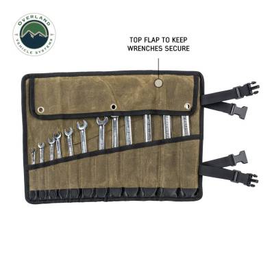 Overland Vehicle Systems - Small Wrench Tool Roll (12 Slot) Number 16 Waxed Canvas Overland Vehicle Systems - Image 9