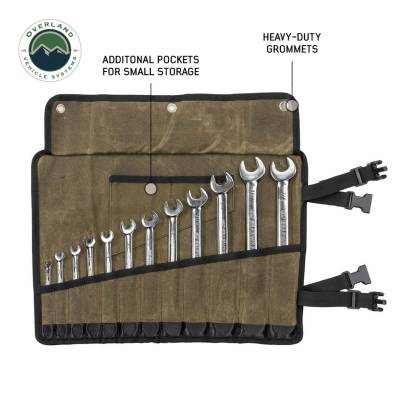 Overland Vehicle Systems - Small Wrench Tool Roll (12 Slot) Number 16 Waxed Canvas Overland Vehicle Systems - Image 10