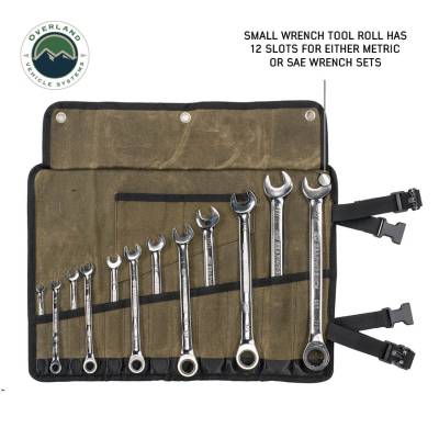 Overland Vehicle Systems - Small Wrench Tool Roll (12 Slot) Number 16 Waxed Canvas Overland Vehicle Systems - Image 11