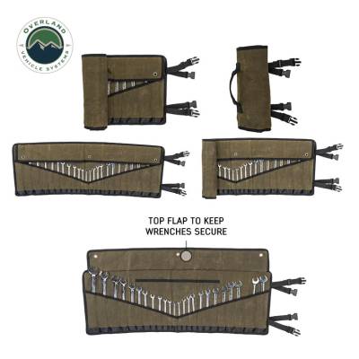 Overland Vehicle Systems - Large Wrench Tool Roll (24 Slot) Number 16 Waxed Canvas Overland Vehicle Systems - Image 3