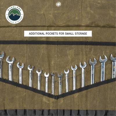 Overland Vehicle Systems - Large Wrench Tool Roll (24 Slot) Number 16 Waxed Canvas Overland Vehicle Systems - Image 6