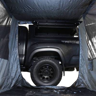 Overland Vehicle Systems - HD Nomadic 2.0 Awning Room Enclosure, Grey Body, Green Trim (4 Walls and Floor) Overland Vehicle Systems - Image 11