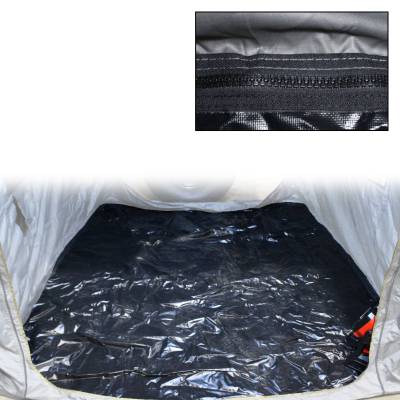 Overland Vehicle Systems - HD Nomadic 2.0 Awning Room Enclosure, Grey Body, Green Trim (4 Walls and Floor) Overland Vehicle Systems - Image 12