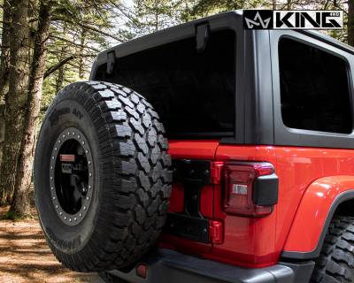 King 4WD - King - Baumer Jeep JL Tire Carrier - Image 4