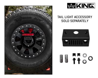 King 4WD - King - Baumer Jeep JL Tire Carrier - Image 5