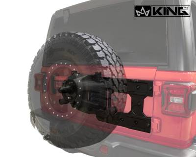 King 4WD - King - Baumer Jeep JL Tire Carrier - Image 6