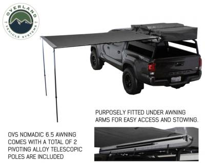Overland Vehicle Systems - OVS Nomadic Awning  8.0' with Black Cover Universal - 18059909 OVS - Image 2
