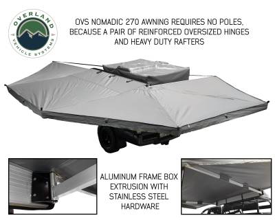 Overland Vehicle Systems - Nomadic 270 LT Passenger Side Awning With Bracket Kit - Image 4