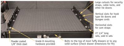 Tuffy Security Products - Tuffy Security Products 158-01 Tuffy Multi-Point Tie Down Rail - Image 4