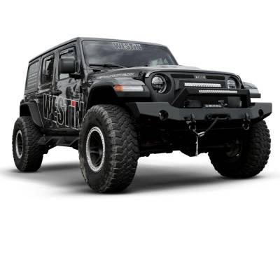 Westin - Westin 59-80125 WJ2 Full Width Front Bumper w/LED Light Bar Mount - Image 7