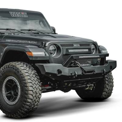 Westin - Westin 59-80125 WJ2 Full Width Front Bumper w/LED Light Bar Mount - Image 9